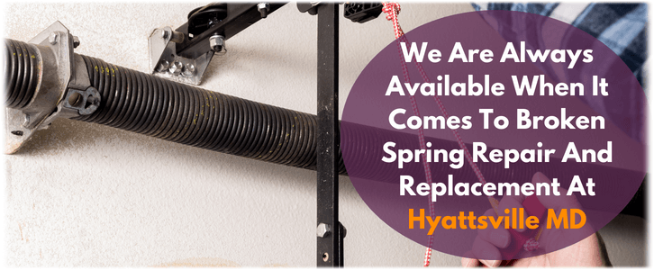 Broken Garage Door Spring Repair Hyattsville MD (240) 743-5393